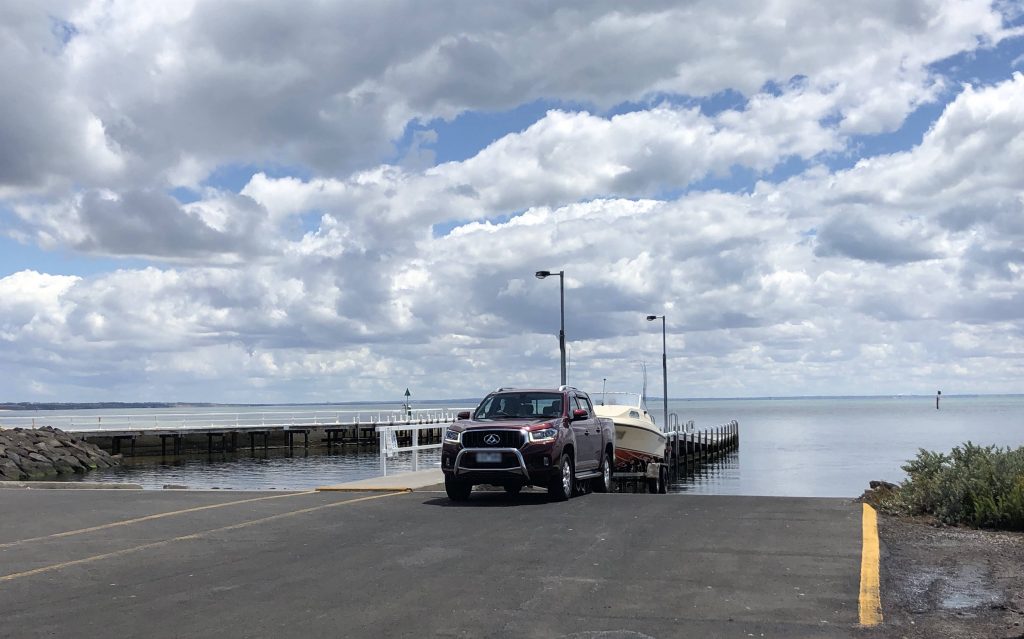 Boat launching at Point Richards boat ramp